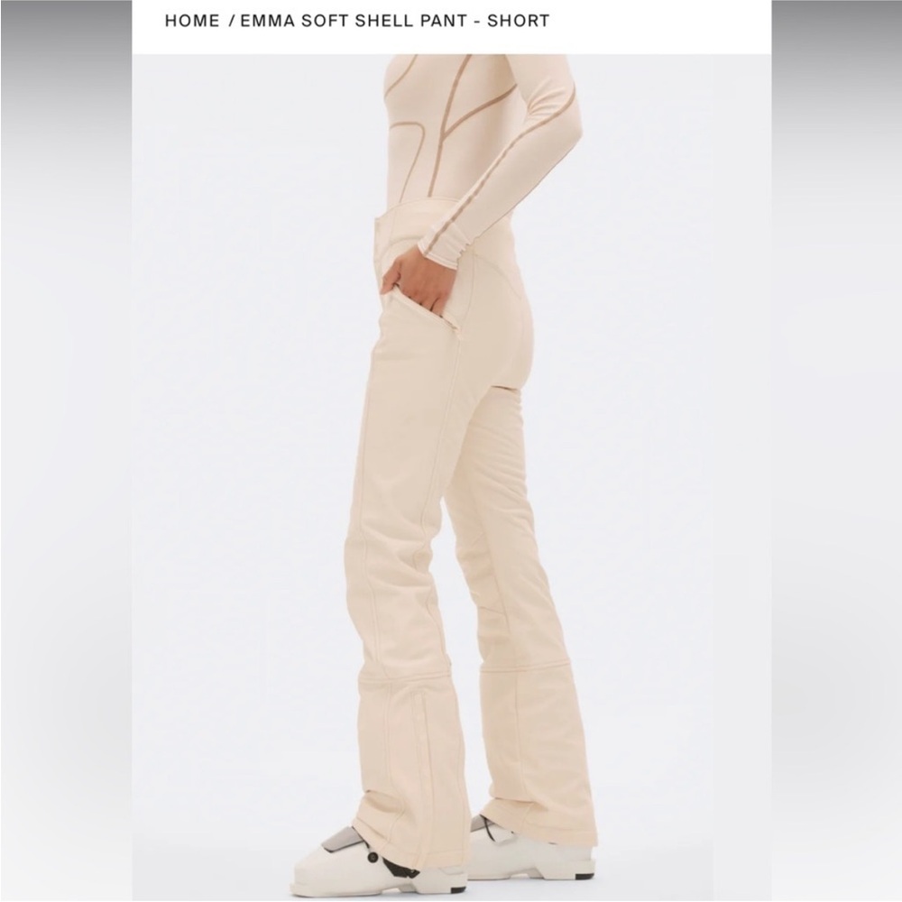 Halfdays Emma Soft Shell Pant - Oat Milk - Picture 3 of 8